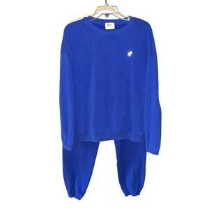 Zyia Active Hooded Sweatshirt & Relaxation Sweats blue large women’s